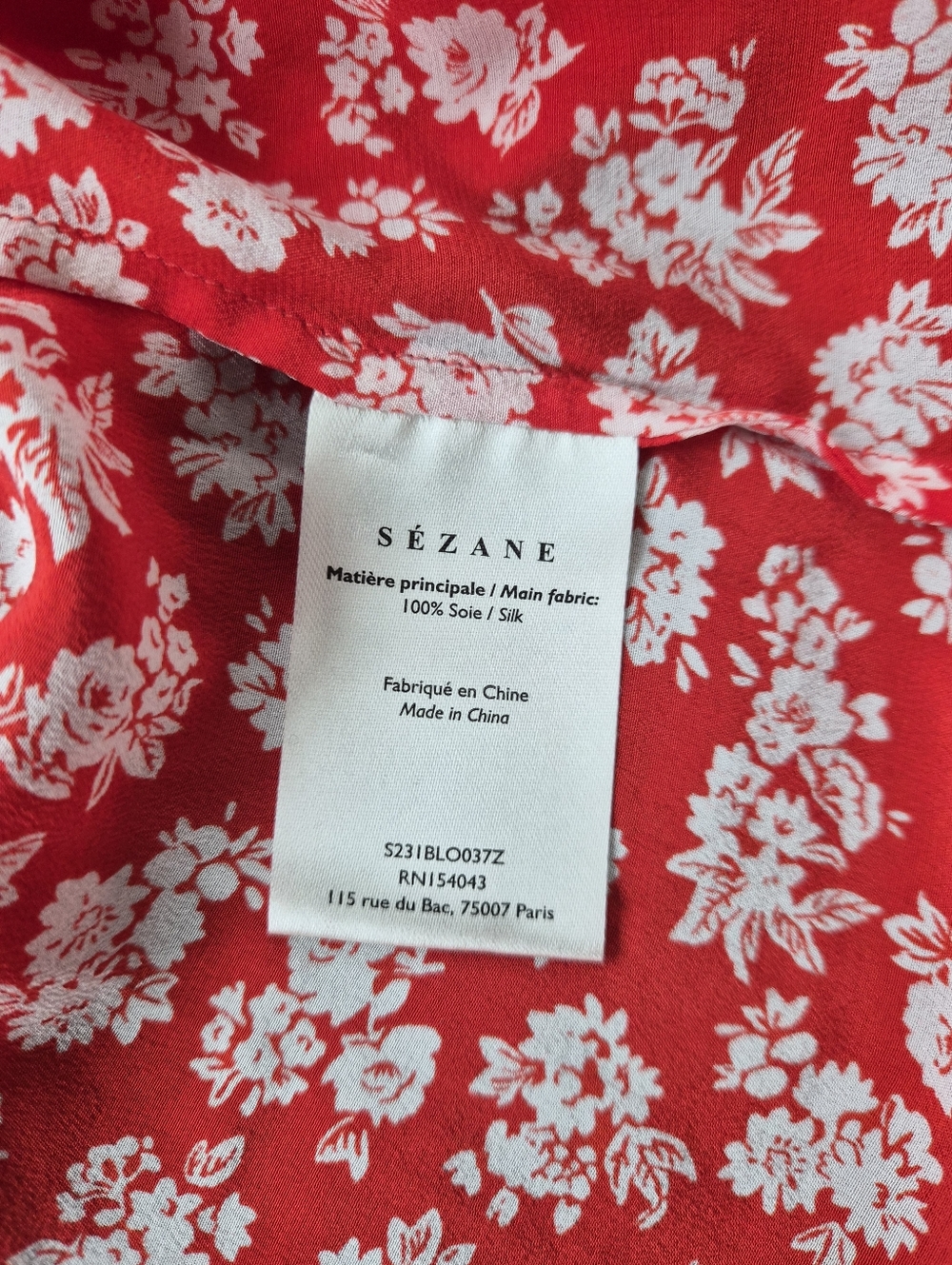 *NWT* [Sezane] Dafne Blouse Size 38/6 - Picture 8 of 12